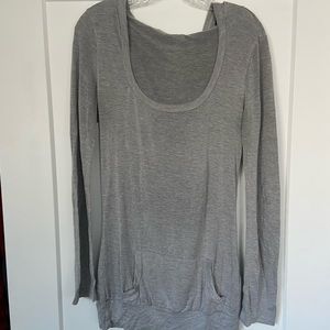 Grey long sleeve with hood